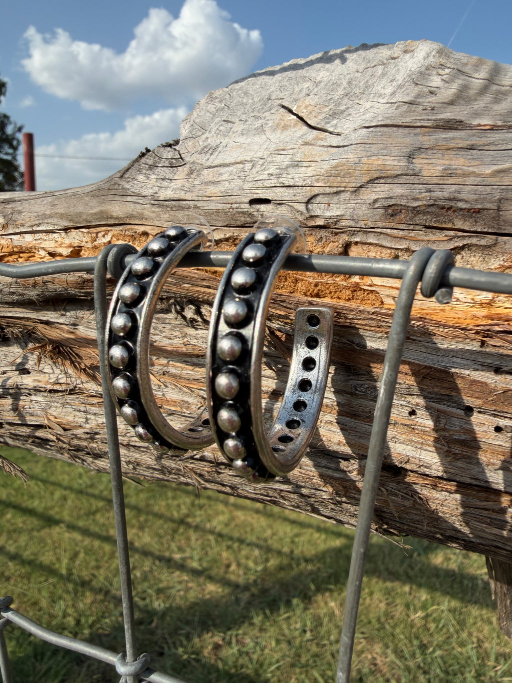 Megan studded hoops