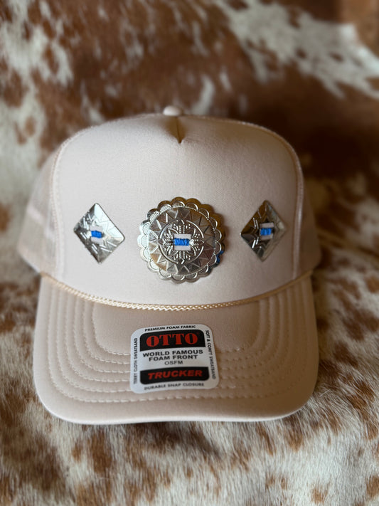 Silver concho hat