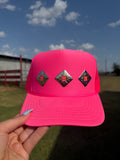 Pink, Silver concho