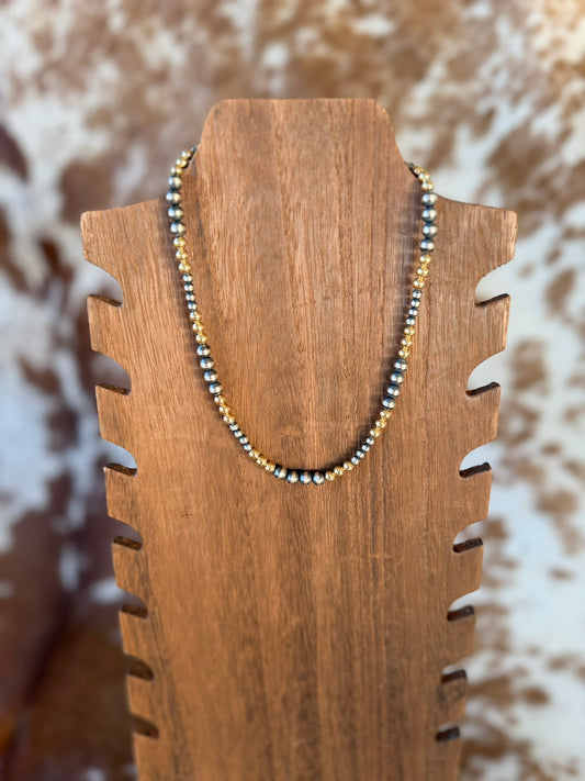 16" Gold & Silver necklace