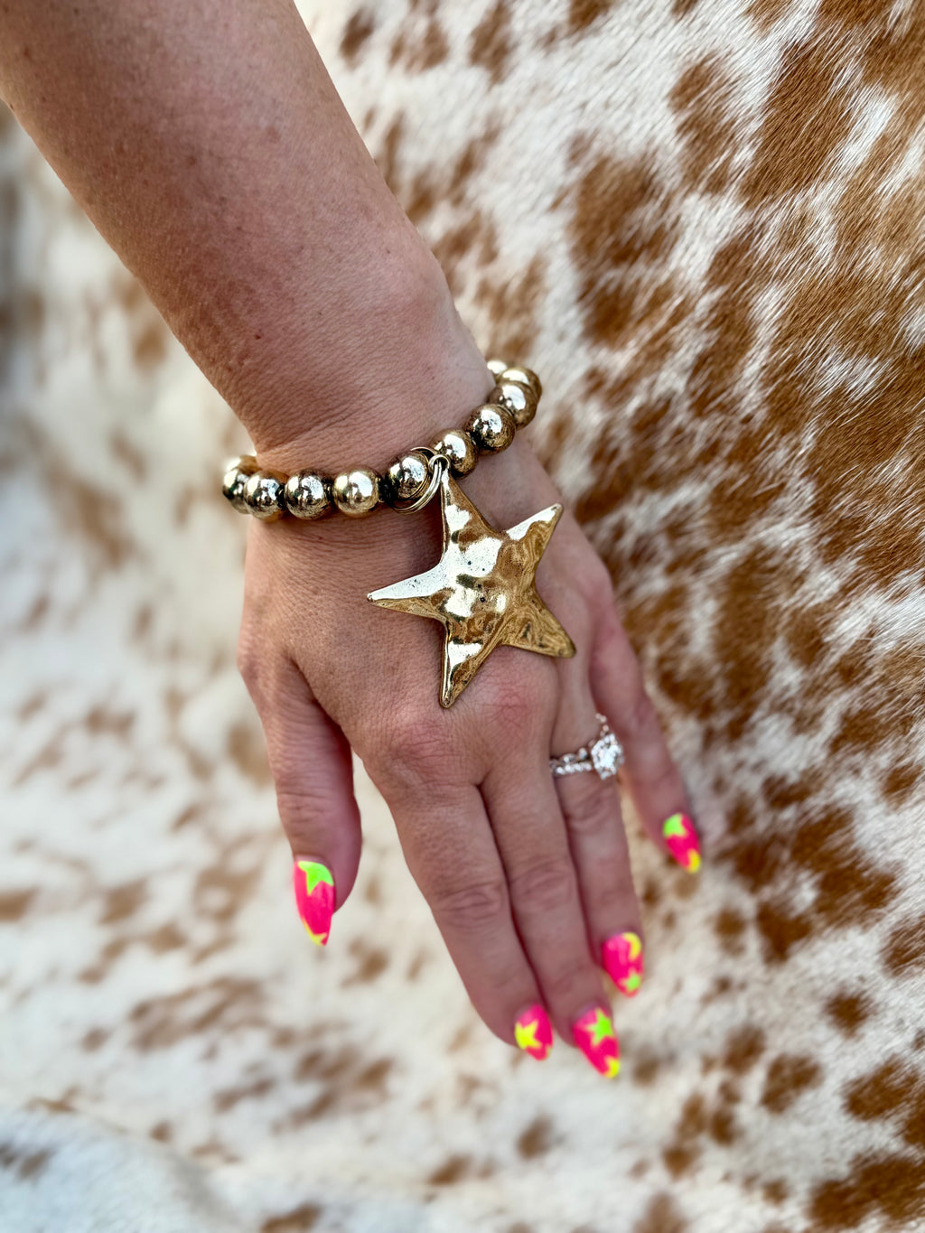 Star bangle bracelet