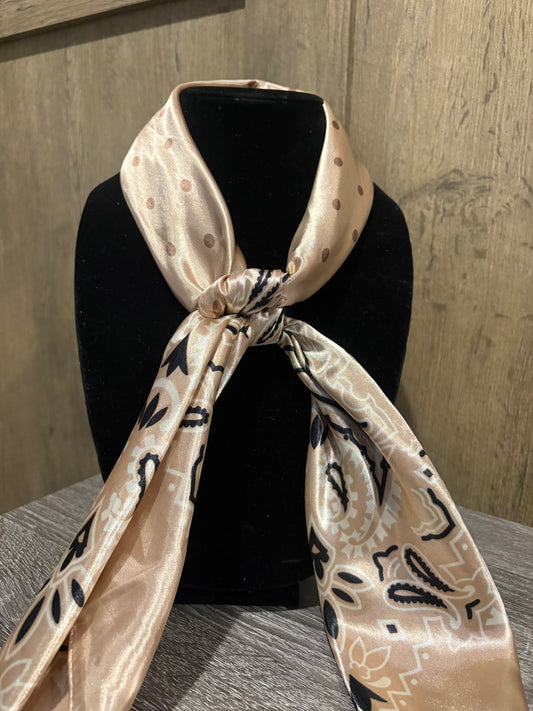 Tan & Black wild rag