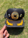 Black, gold & silver concho hat