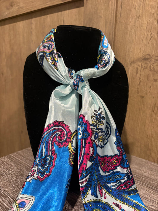 Blue & Pink Wild rag