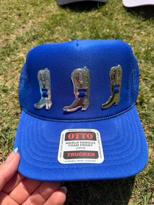 Blue concho hat