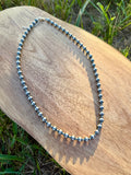 20" 3-6mm Sterling pearls