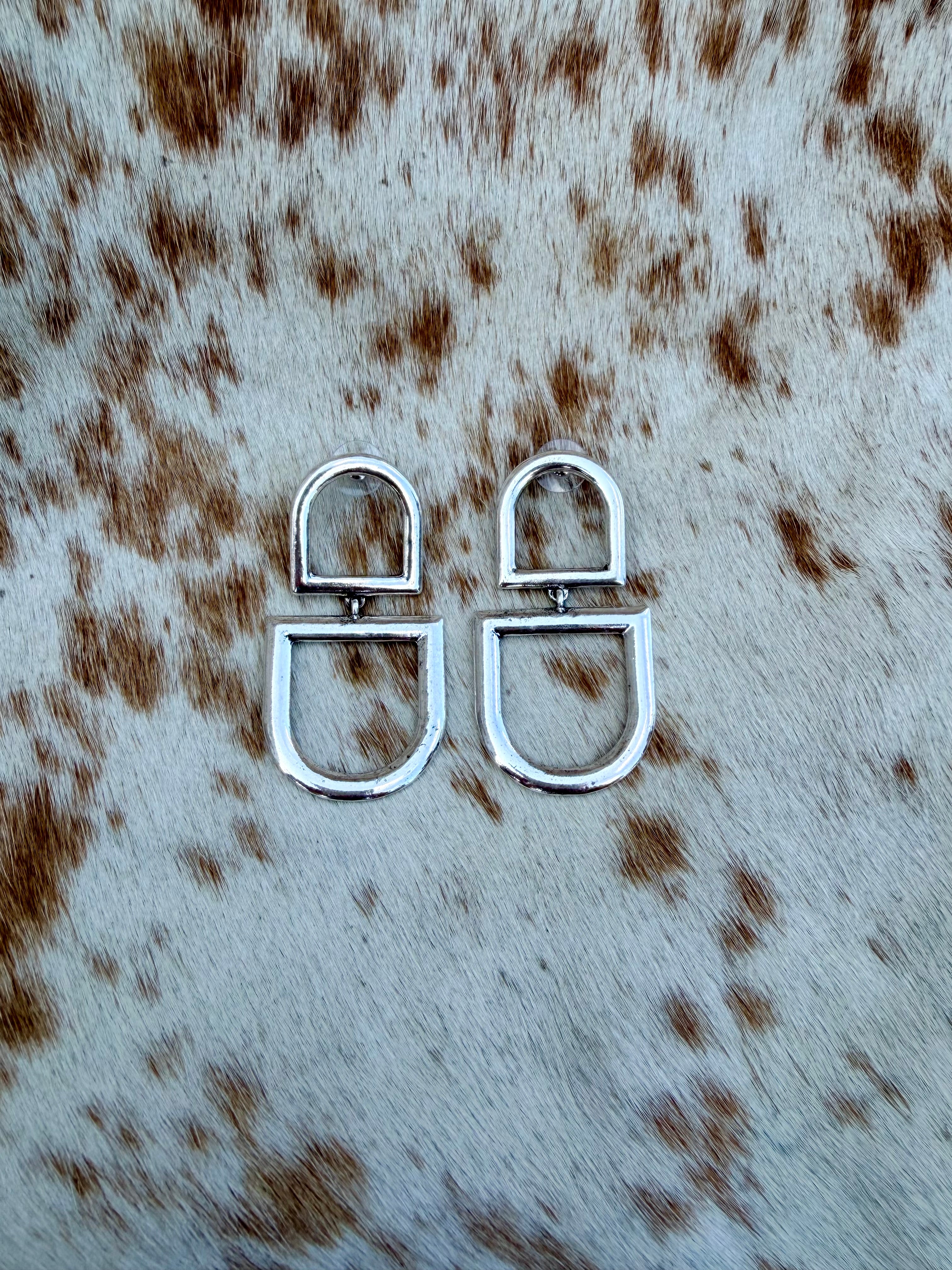 Snaffle bit earrings