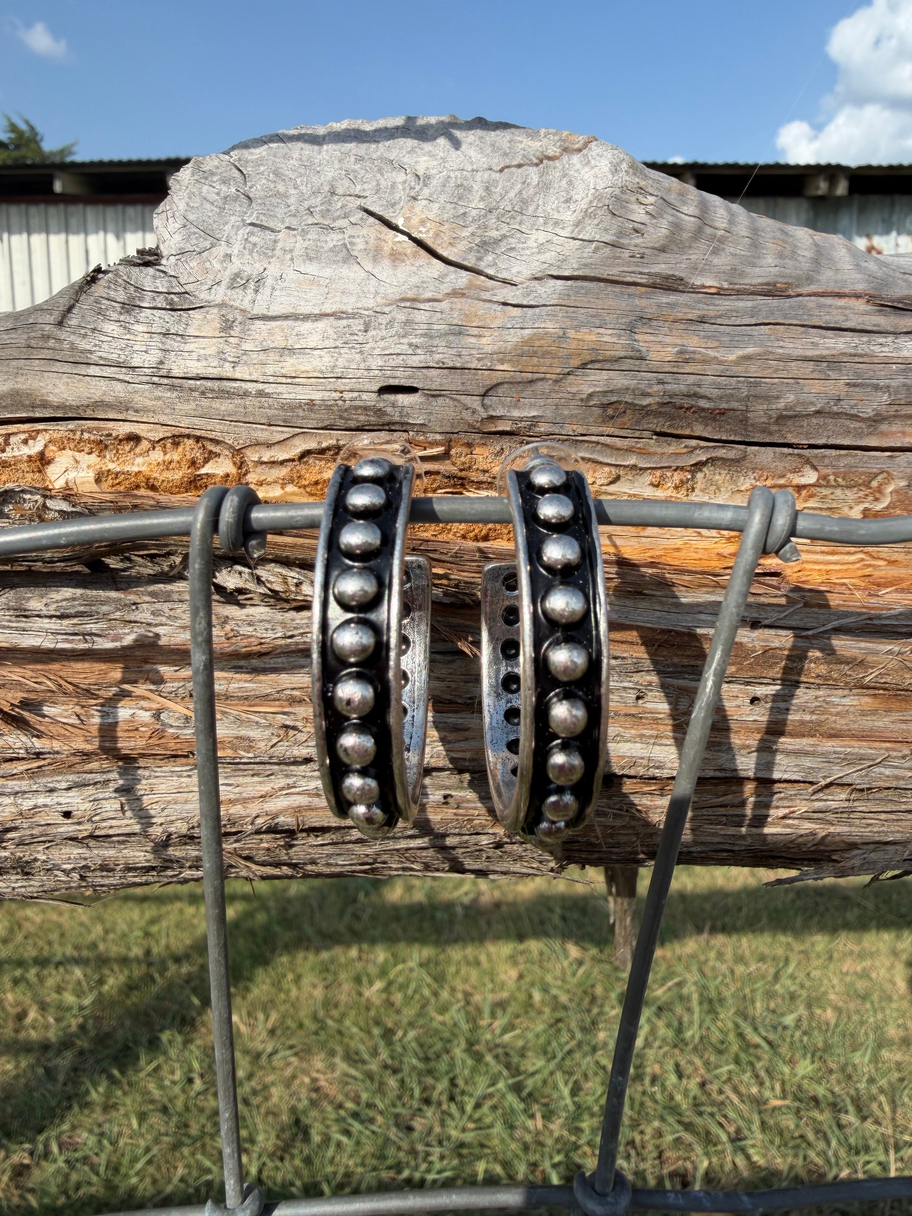 Megan studded hoops