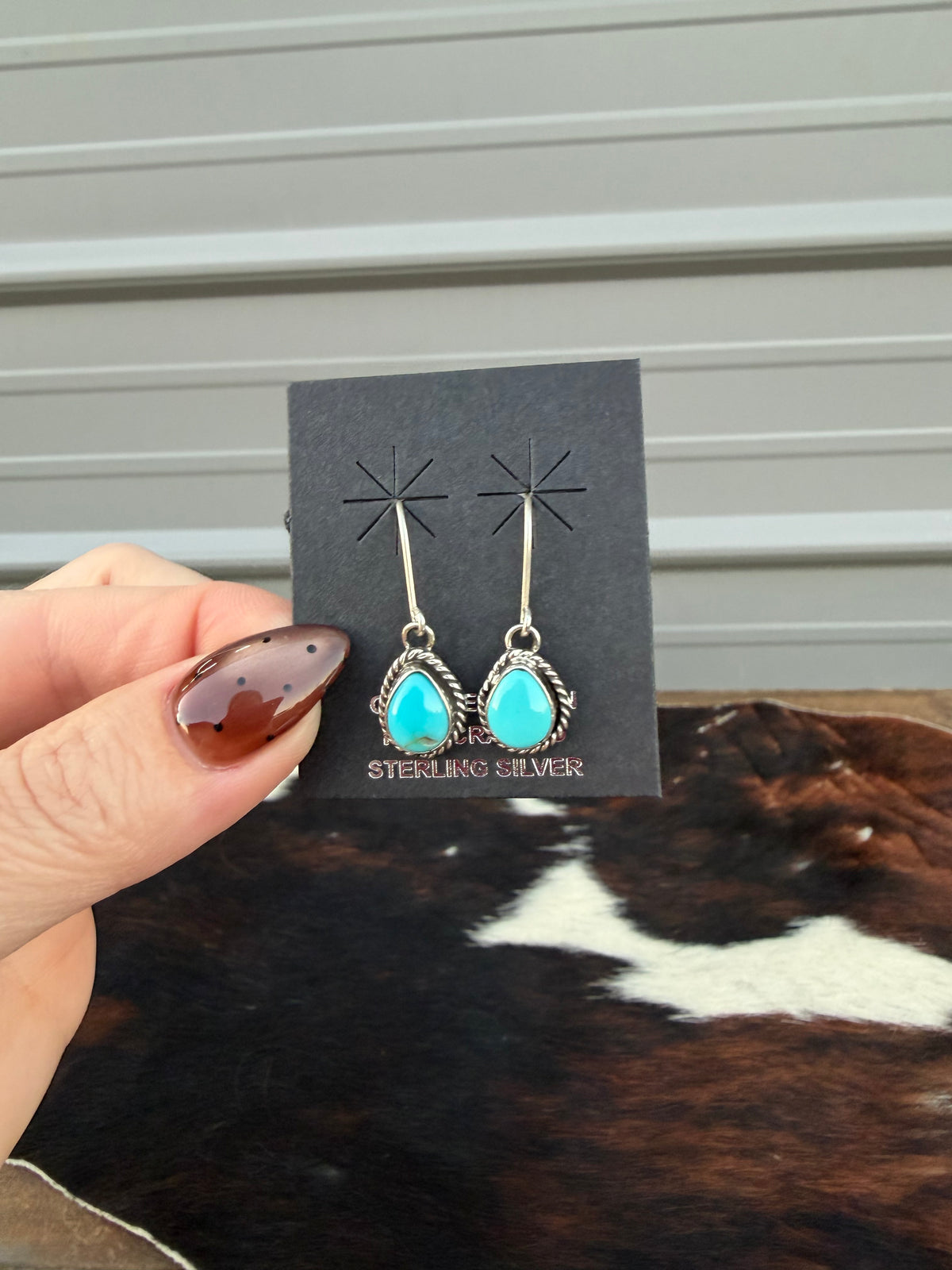 Turquoise dangle earrings