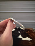 Stamped Silver Cuff