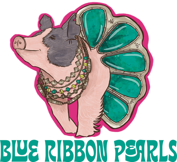 Blue Ribbon Pearls