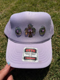 Lavender thunderbird concho hat