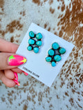 Kingman 6 stone cluster studs