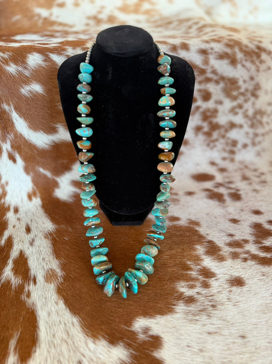 26" Royston turquoise necklace