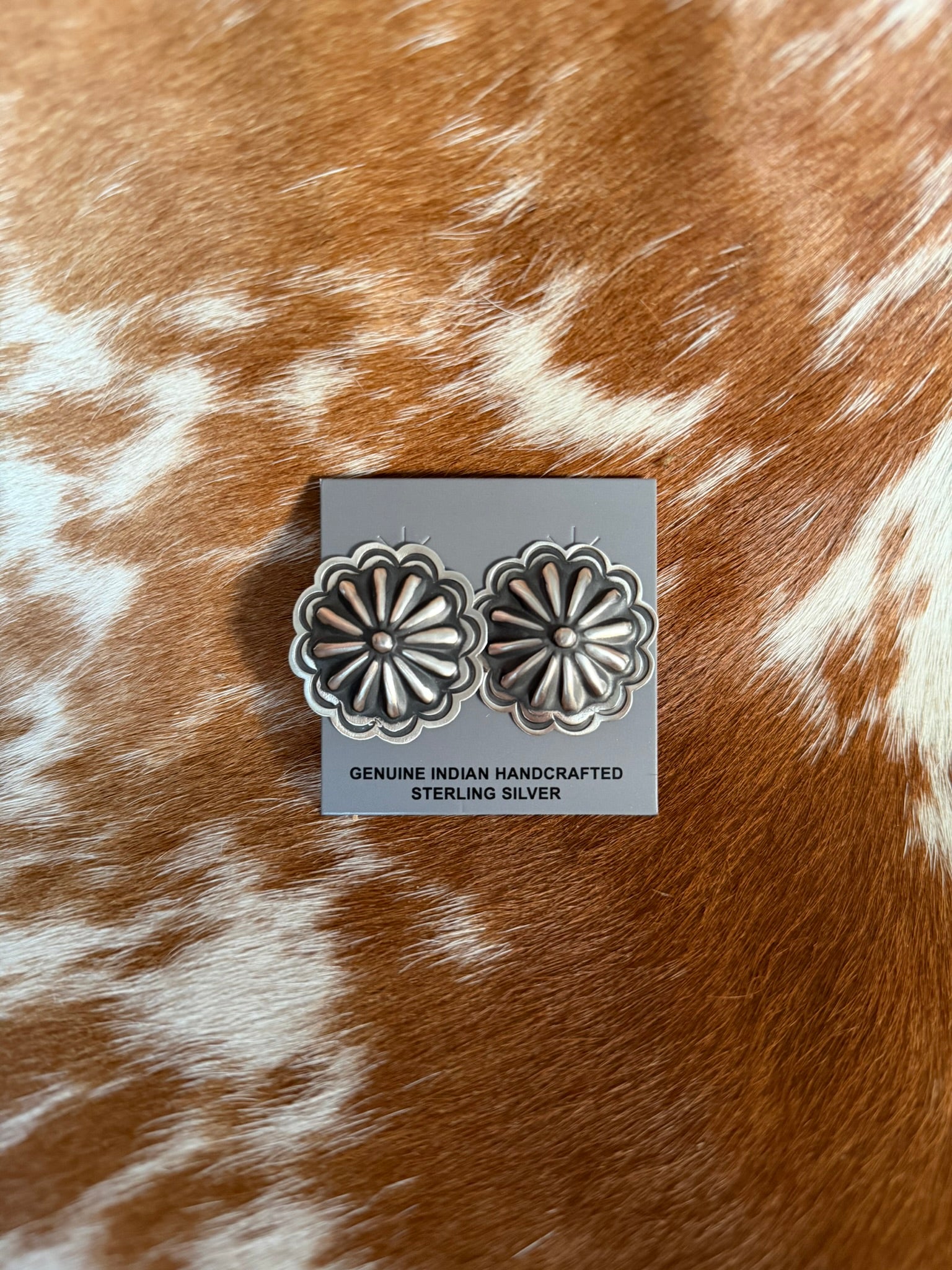 Concho earrings