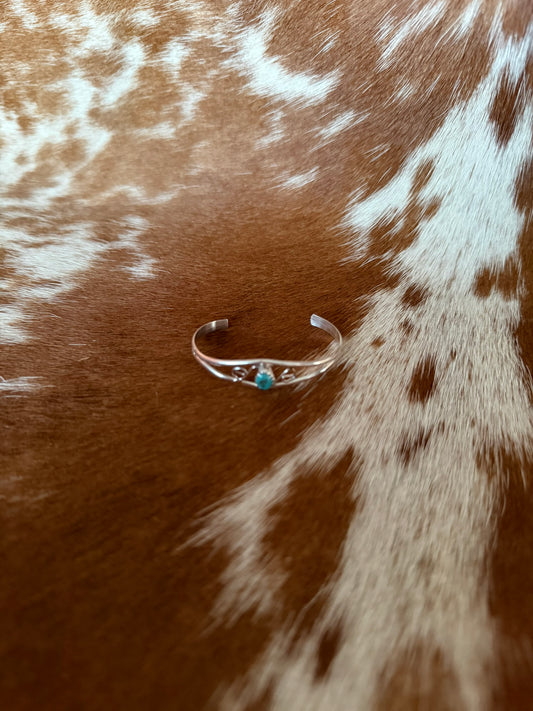 Turquoise baby cuff